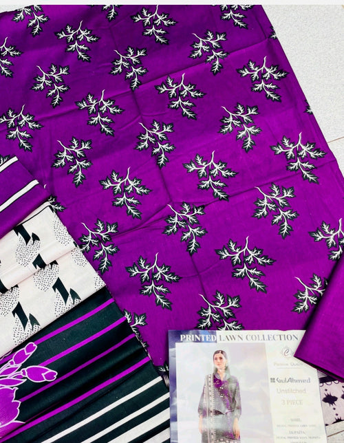 3 Piece Printed Lawn Suit with Dupatta